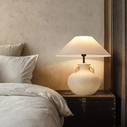 Chinese Retro Vintage Mushroom Table Lamp