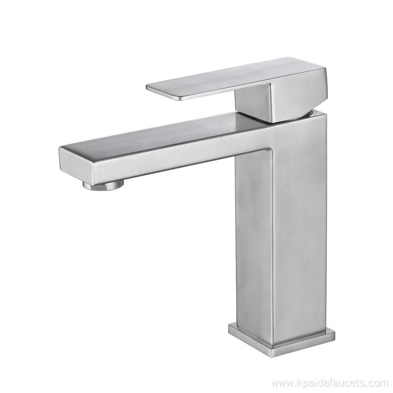 Chrome Bathroom Single Handle Sink Tap