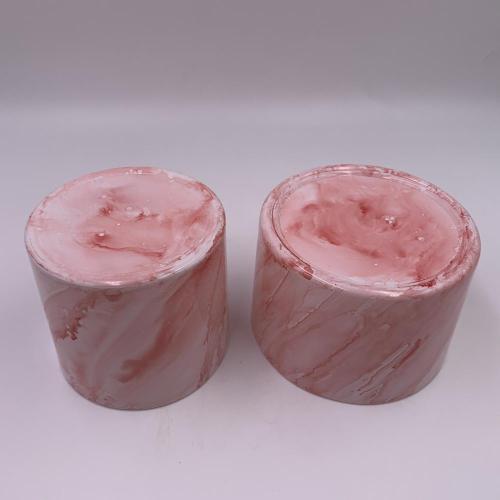 lead free pink cloud colorful glass candle jar