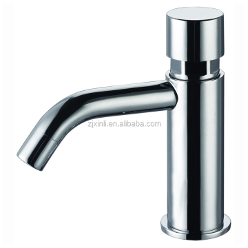 High Quality Deck Mounted Chrome Brass Time Delay Basin Faucet - X10045 Model