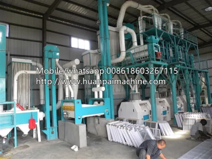 Complete Set Wheat Powder Milling Machine 50 Ton Per Day Agriculture Milling Machinery Grain Processing Machine