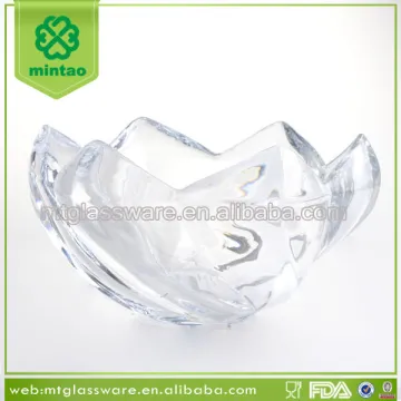 4'' Heavy Glass Serving Bowl, Crystal Glass Candy Bowl