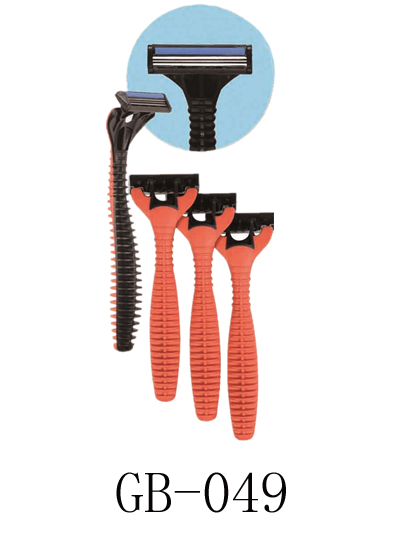 Triple Blade Disposable Pivoting Shaving Razor GB-049