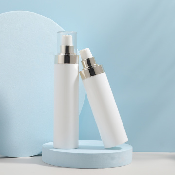 White Cosmetic Vacuum Airless Pump Bottles Custom OEM White Cosmetic Airless Pump Bottles Manufactory