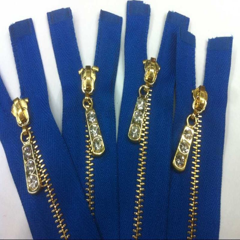 12Inch golden brass zippers for garment on sale