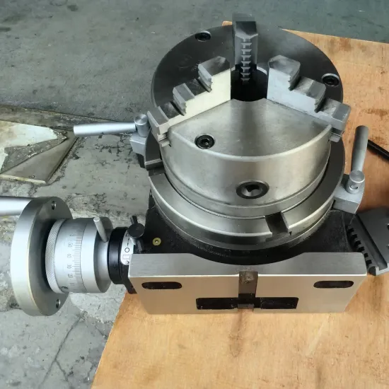 HV4 TSL100 Rotary Table Lathe Milling Machine with Chuck Flange and Dividing Plate