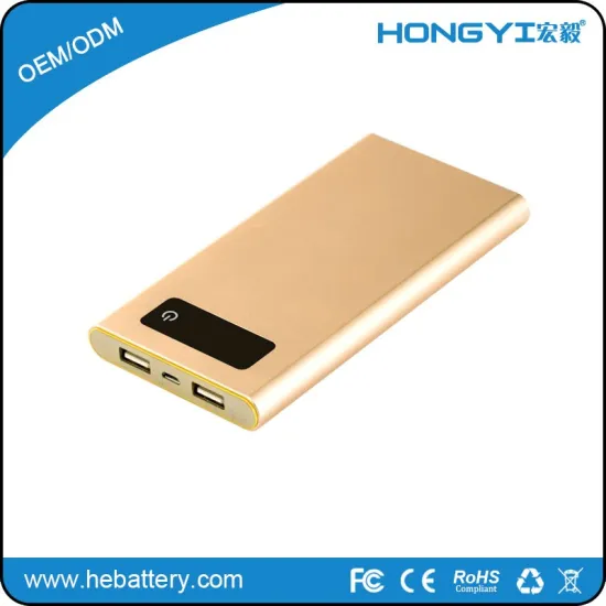 high quality power bank 10000ma plus battery charger with charging cableHE-758S[HONGYI]