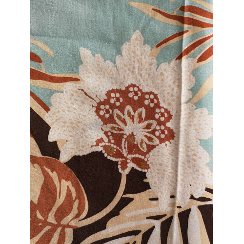 Border Flower Rayon Challis 30S Light Printing Fabric
