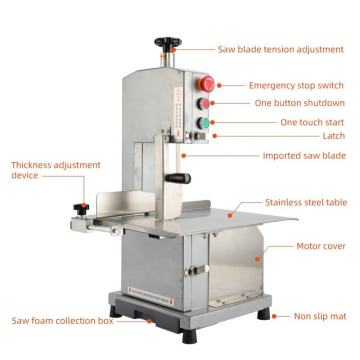Hot Sale Multi-functional Frozen Fresh Steak and Meat Bone Automatic Cutting Saw Machine