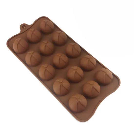 OEM Wholesale 15 Cavity Chocolate Mould Silicone Baking Molds