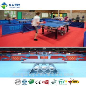 Sports flooring ITTF table tennis court PVC vinyl floor