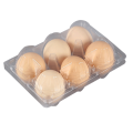 Vassoio per uova in plastica trasparente a 12 fori