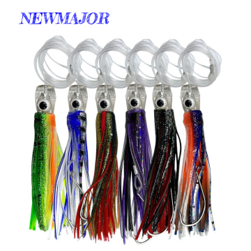 NEWMAJOR 16cm/25cm Soft Rubber Squid Skirts Sea Fishing Lure
