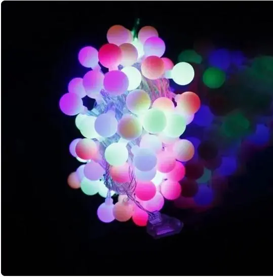 LED Battery-Fueled Frosted Small Ball Light Strings: Ideal for Camping, Decorations, and Festive Christmas Lighting