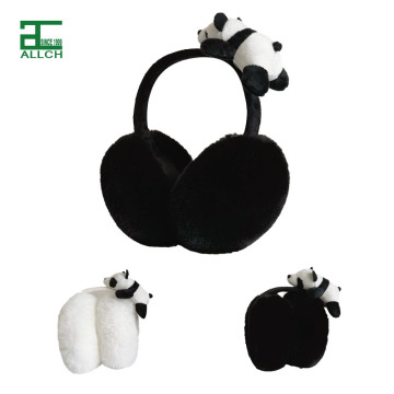 ALLCH Panda Plush Earmuffs - Fashionable Winter Ear Protection