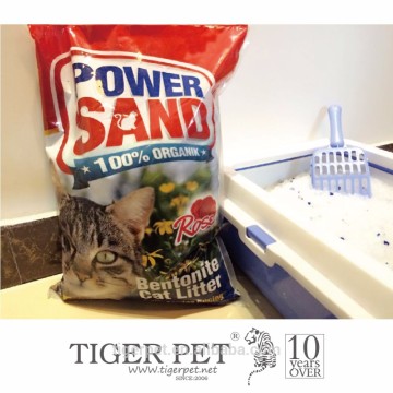Instant absorption bentonite cat litter