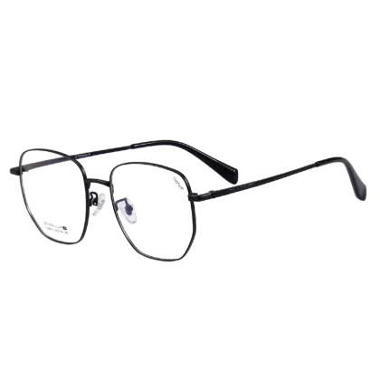 Irregular Large Square Frame Titanium Optical Glasses
