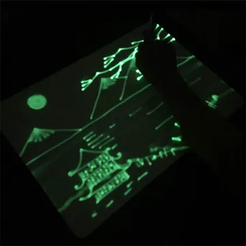 Magic Freeze Light Fluorescent Drawing Board With Pen