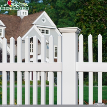 Weatherproof PVC Picket Fence Panels - Easy Assembly White PVC