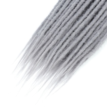 GRAU Weiche, verworrene, strukturierte Flecht-Locs