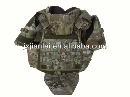 Kevlar Full Body Bulletproof Molle Vest With Gorin Protection/Full Body Bullet Proof Vest/ Full Body Armor