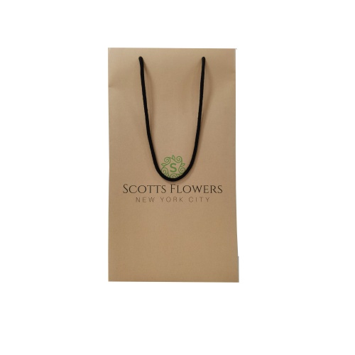 Inside glossy waterproof lamination Kraft paper shopping bag