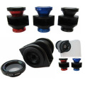 3 em 1 Clip lente Fisheye, grande angular e Macro Lens para iPhone4s