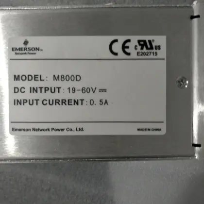 Emerson Network Power Module M800D Monitoring and Rectification System