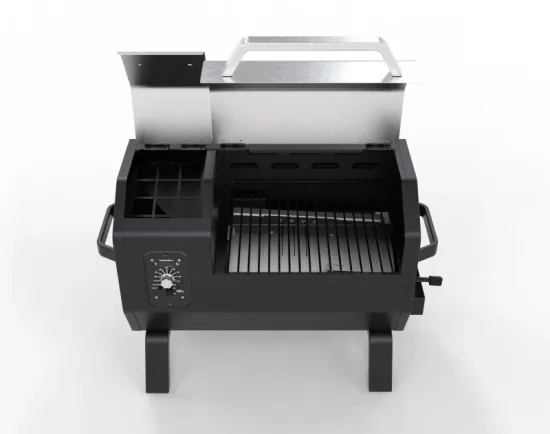 Portable Wood Pellet Grill Smoker, Table Top Electric BBQ Grill with Pid Temperature Control
