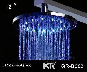 led lights led overhead shower, rainfall shower heads
