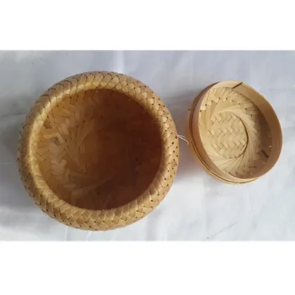 Funeral caskets and urns rattan basket made of bamboo banding