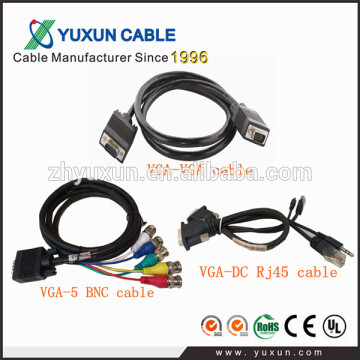 HD 15pin 3+6 VGA Monitor cable VGA to VGA Cable