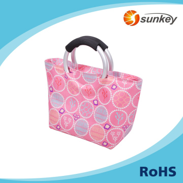 Promotion cheap fabric shopping bags with alu handle