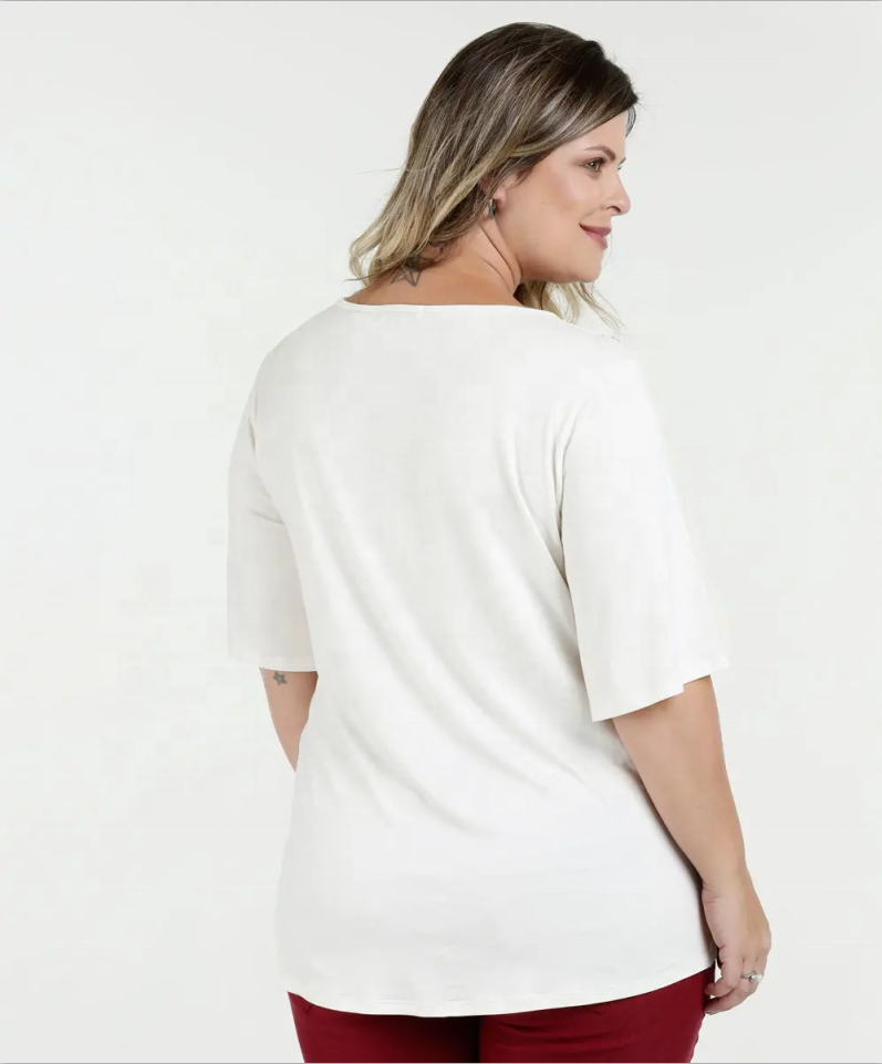 La blusa casual de las mujeres más nuevas diseña la blusa del bordado