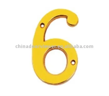 Brass Door Number (ZW-A2006)