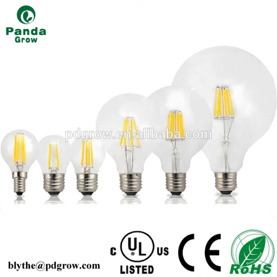 dimmer G95/G80/G125 6W LED filament bulb globe light lamp half silvery mirror/chrome reflector warm