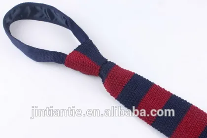 hot selling cheap fashion mens nylon knitted large tie for casual wear