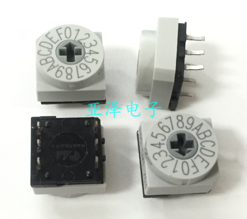 1PCS PT65 703 rotary DIP switch 16-bit 0-F coding switch 3: 3 positive code