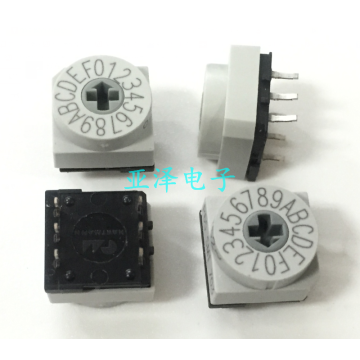 1PCS PT65 703 rotary DIP switch 16-bit 0-F coding switch 3: 3 positive code