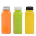 Custom PET Square Juice Plastic Bottles With Lid