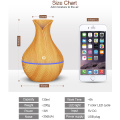 Cool Mist Flower Shape Wood Grain Aroma Diffuser