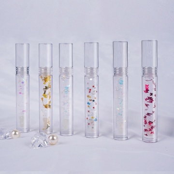 Wholesale Transparent Lip Glazes with Sequin Designs: Butterfly Love, Petals Dolphin Themes