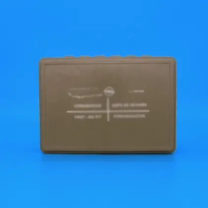 Shaoxing factory medical outdoor care grey plastic first aid medical supplies box