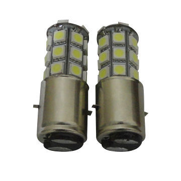 Super Bright BA20D 27pcs SMD 5050 LED Car Light, 12V DC