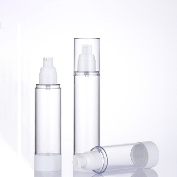 Transparent cosmetics packaging containers airless bottle