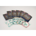 Colorful acoustic guitar strings