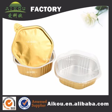 Wholesale takeaway packaging irregular aluminum foil food container