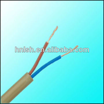 Flat copper conductor pvc insulated and sheathed household wire