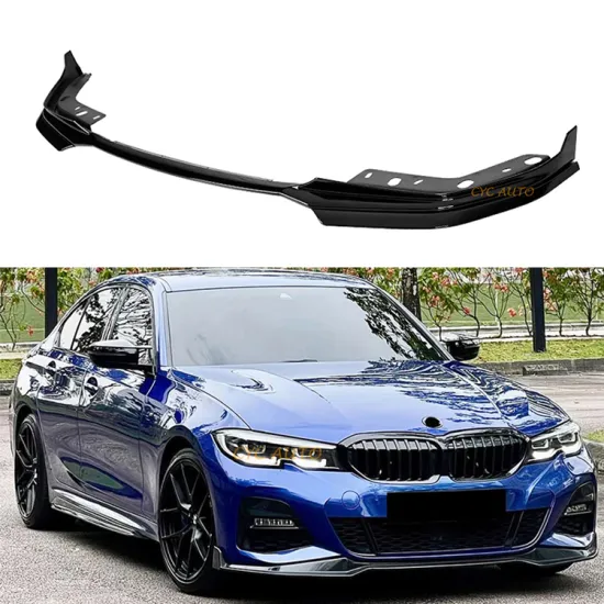 High Quality ABS Splitter MP Performance Front Bumper Lip for BMW 3 Series G20 G28 M Sport/M Tech (2019-2022)