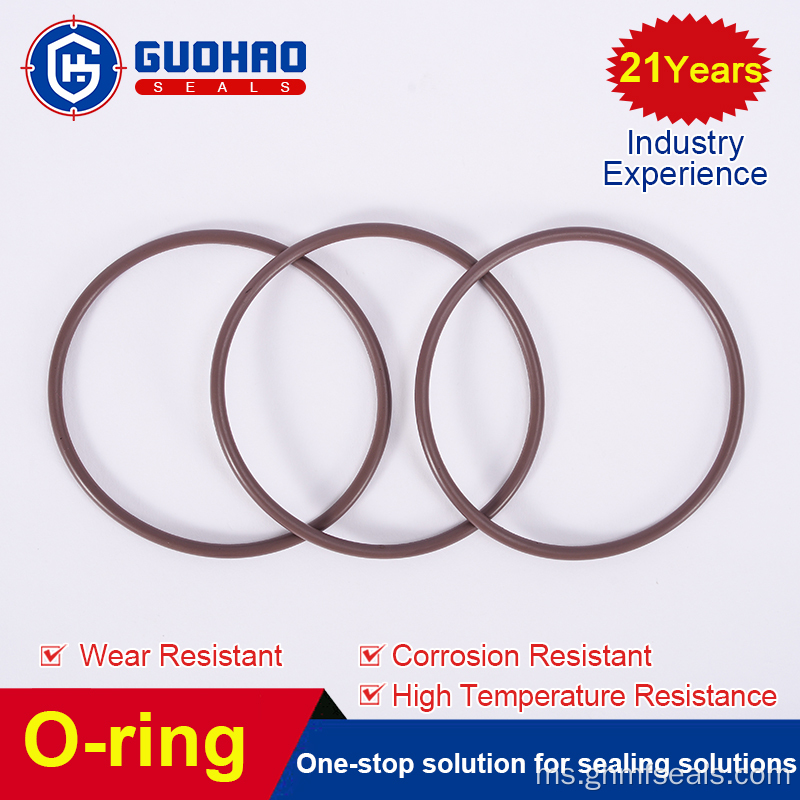 Warna getah tahan rata suhu tinggi o-ring